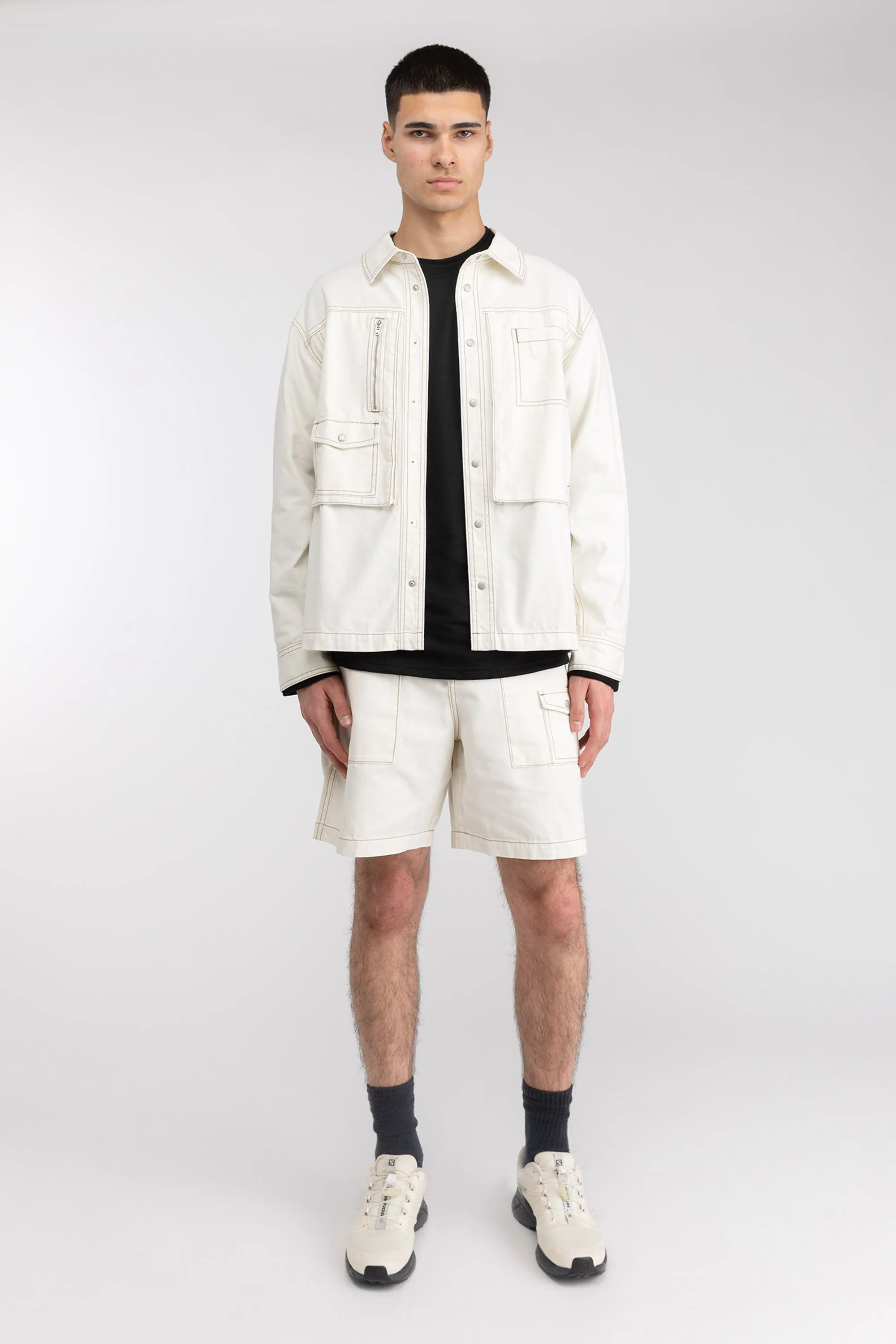 COTTON-TWILL CARGO SHORT