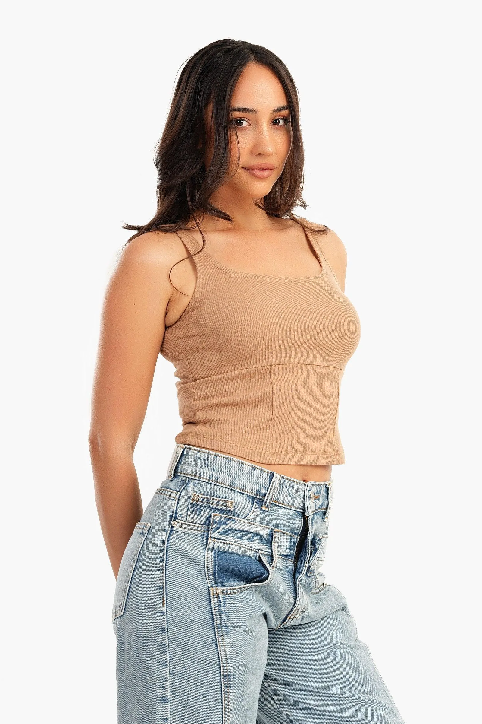 Cropped Ribbed Top