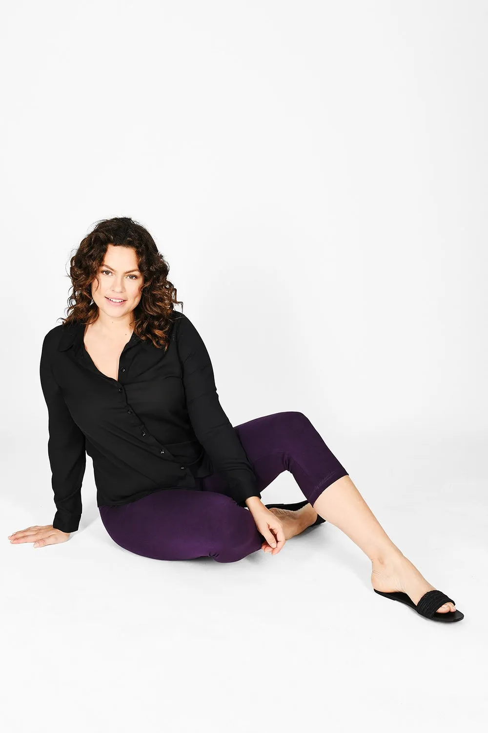 Curve Everyday Cropped Leggings - Acai Purple