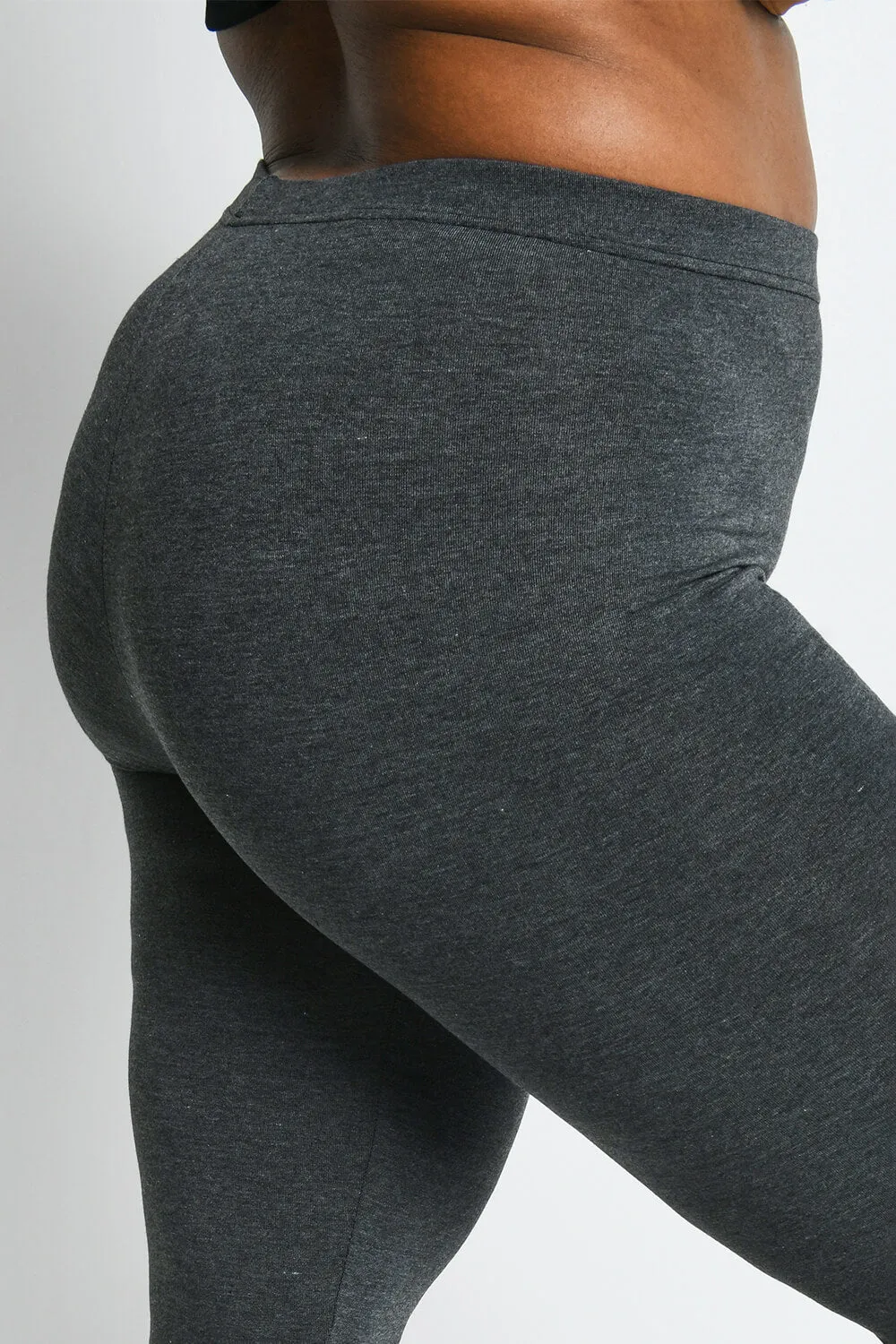 Curve Everyday Cropped Leggings - Dark Grey Marl