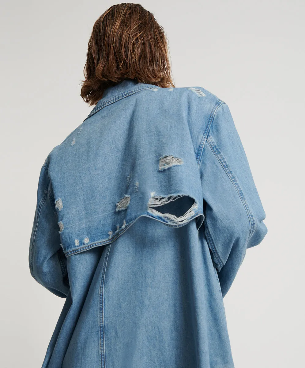 Denim Trench Coat - Pacifica