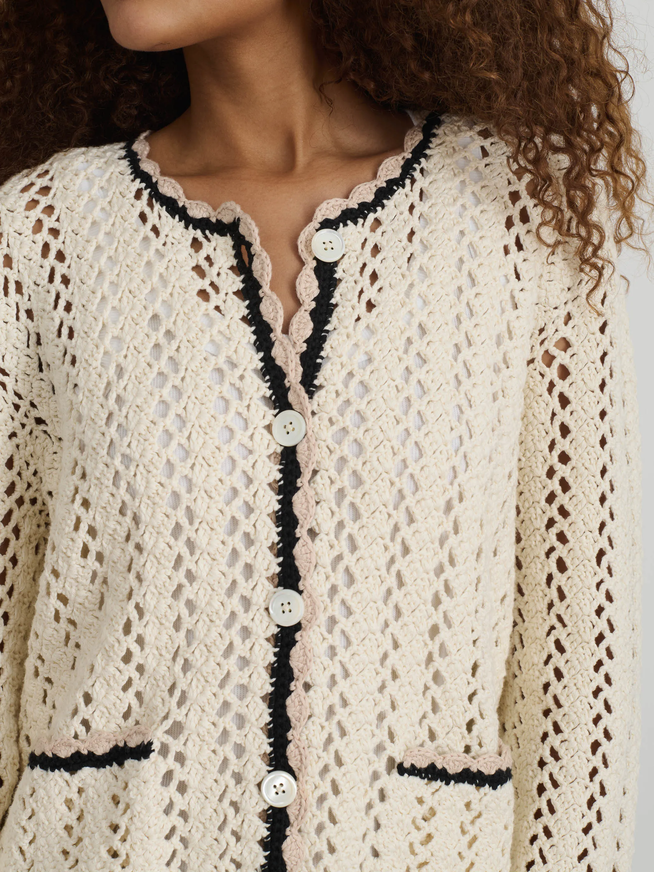 Ella Hand-Crochet Cardigan