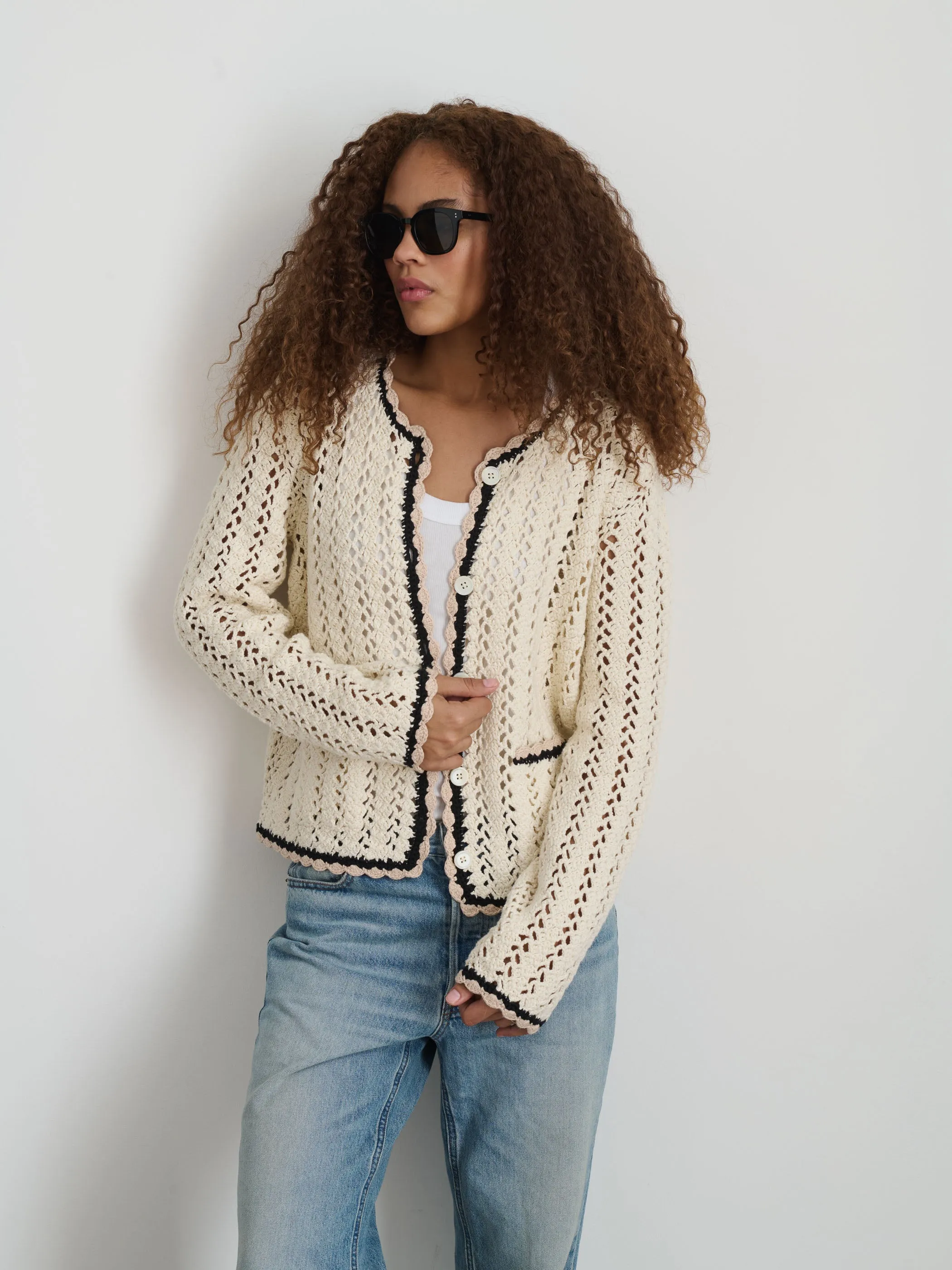 Ella Hand-Crochet Cardigan