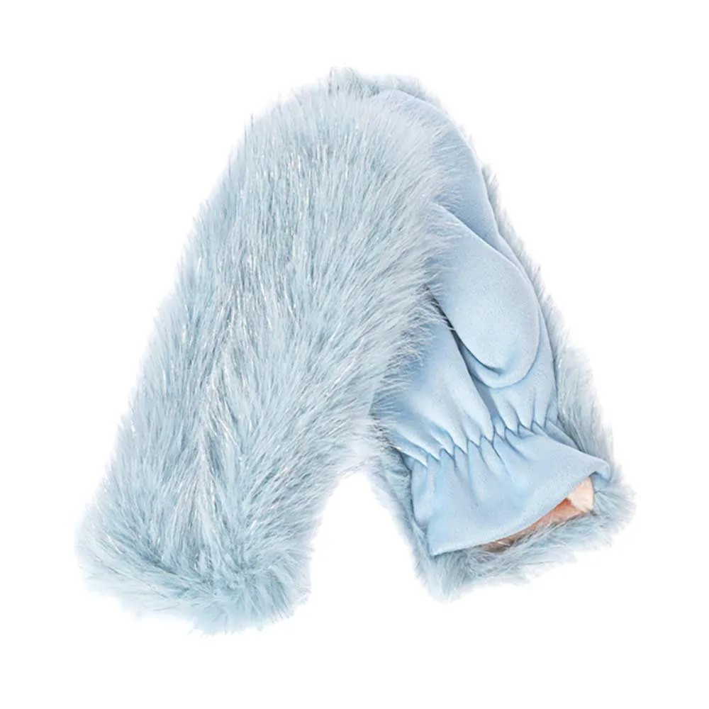 Faux Fuzzy Fur Mitten Gloves