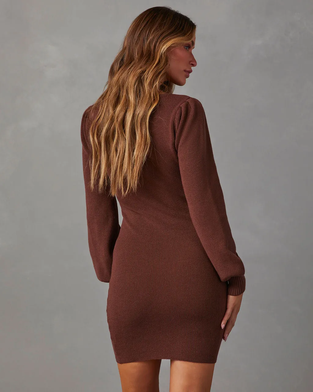 Feels Like Fall Mini Sweater Dress