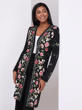 Floral Print Cardigan