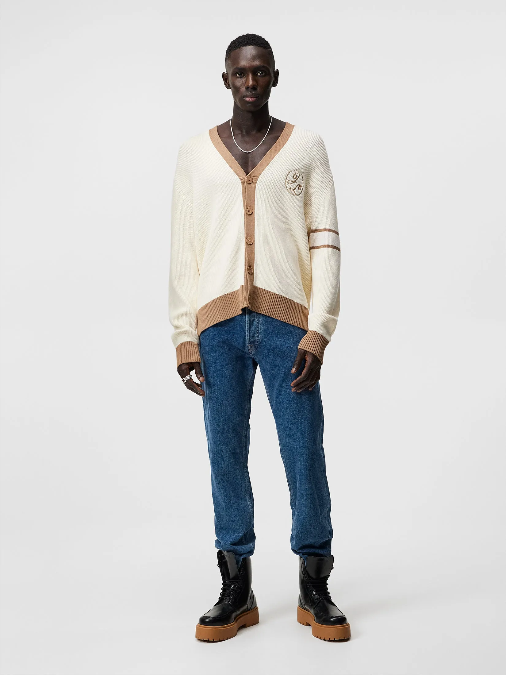 Gerard Jacquard Cardigan / Turtledove