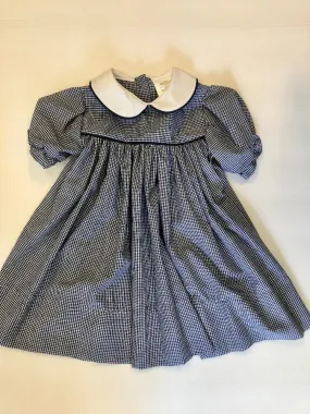 Gingham Dress Navy