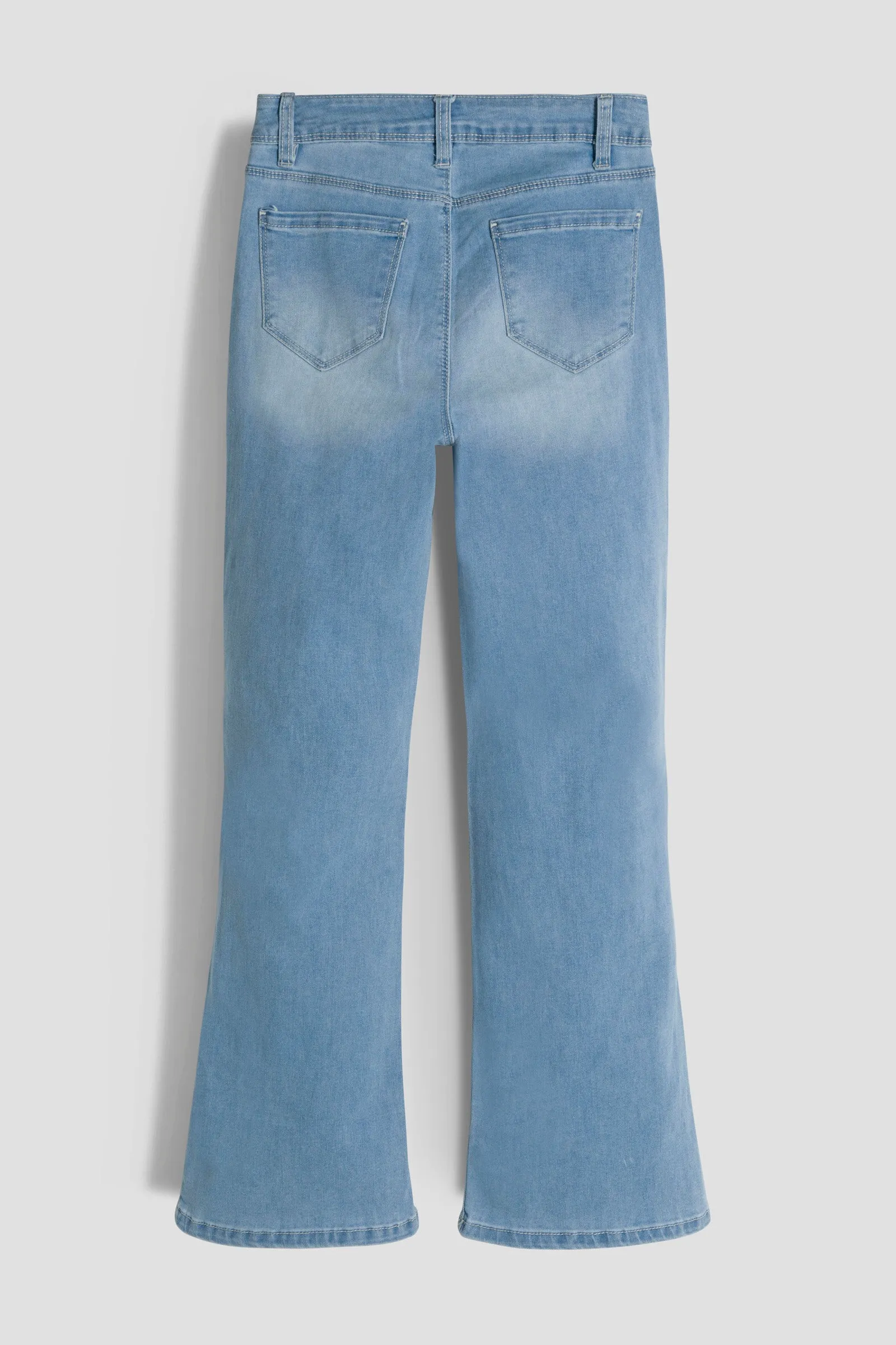 Girls Bell Bottom Essential Clean Hem Jeans