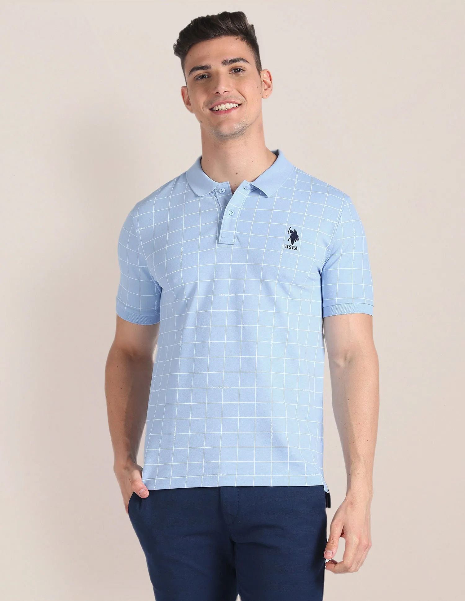 Graph Check Slim Polo Shirt