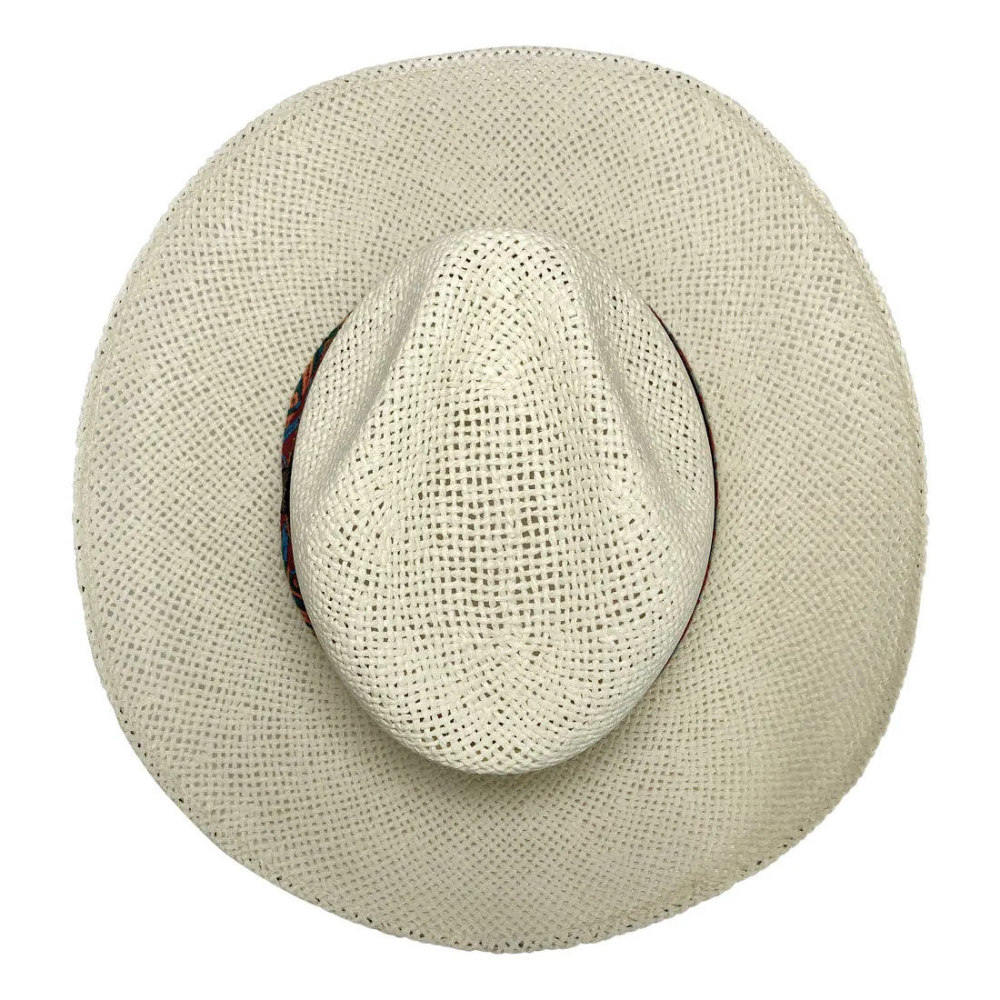 Indiana Eastwood Cowboy Hat Handmade from Wood Pulp Raffia - Light Brown