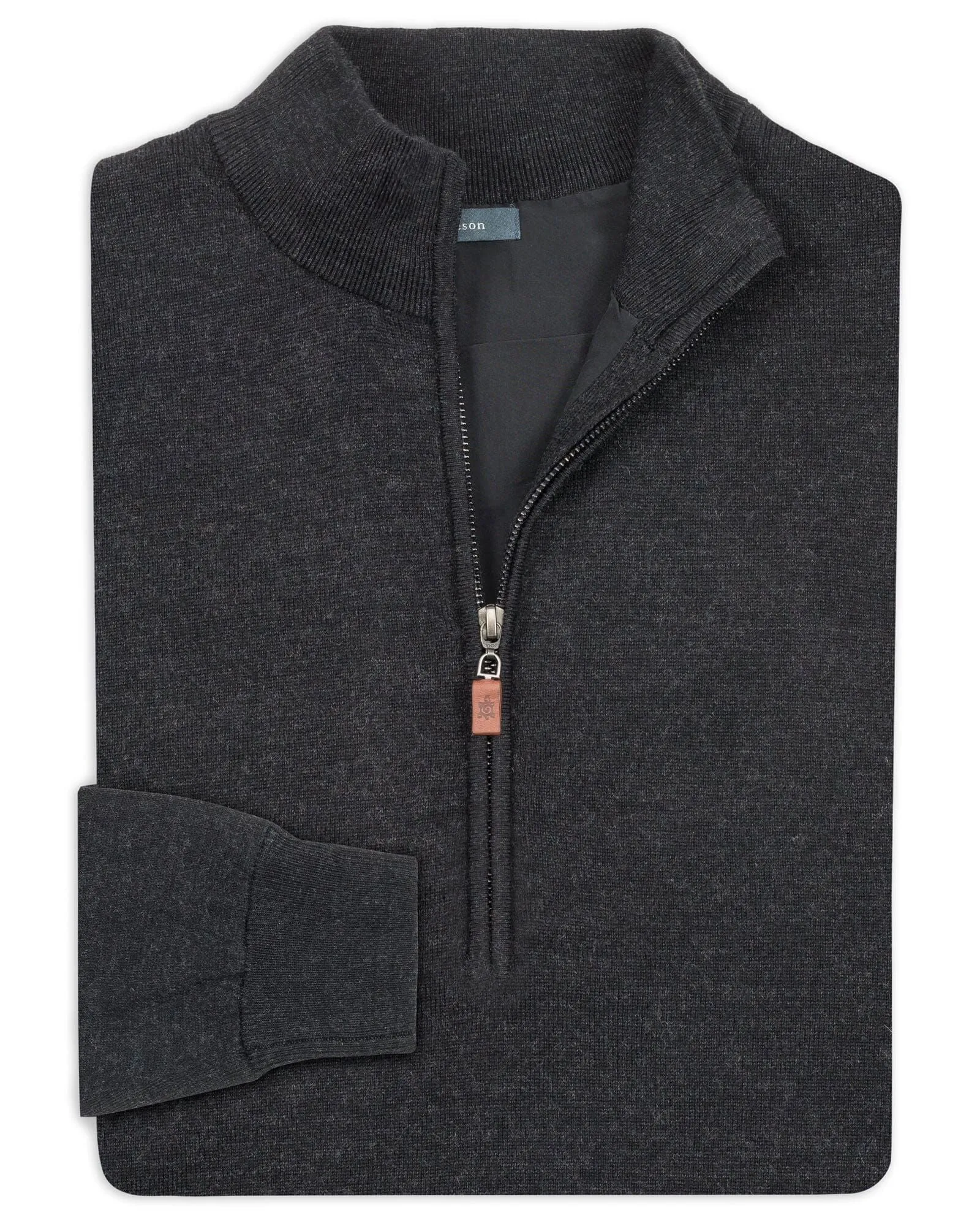 Italian Merino Lined Quarter-Zip Pullover