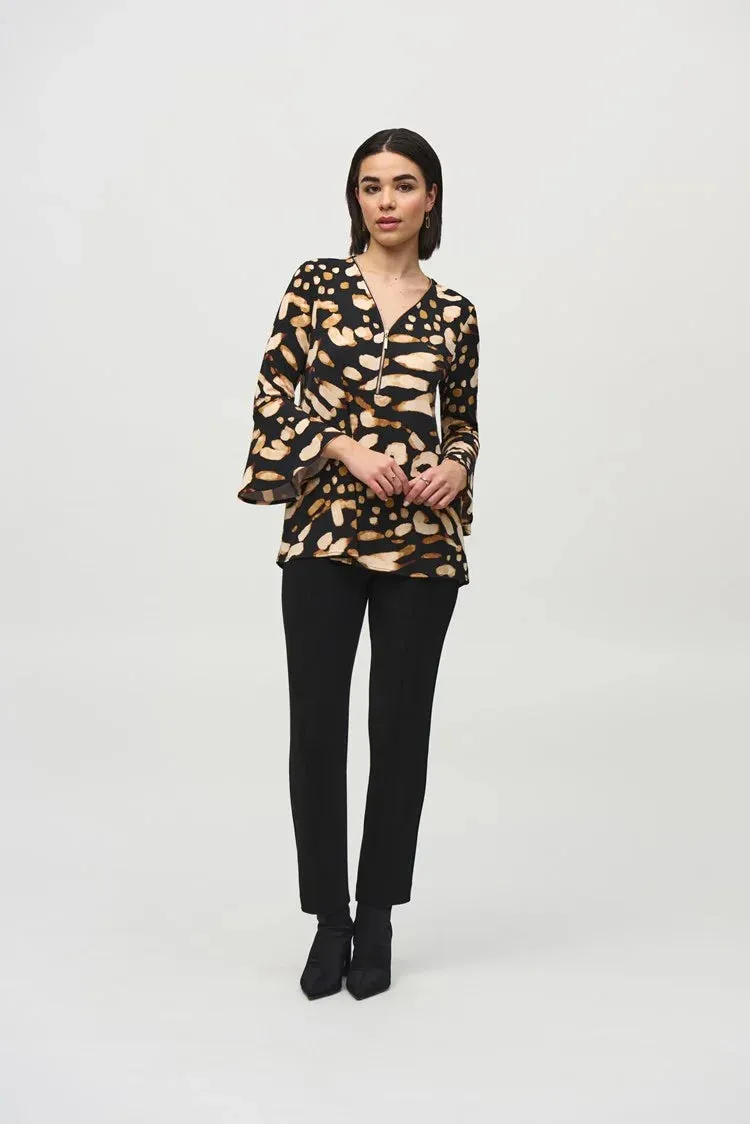 Joseph Ribkoff Silky Knit Animal Print Tunic