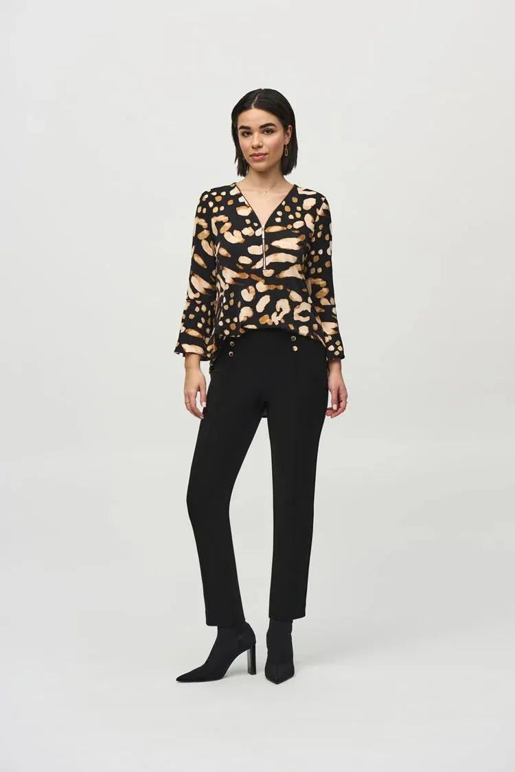 Joseph Ribkoff Silky Knit Animal Print Tunic