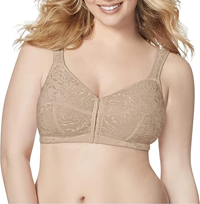 Just My Size Women's Easy On Front Close Wirefree Bra MJ1107