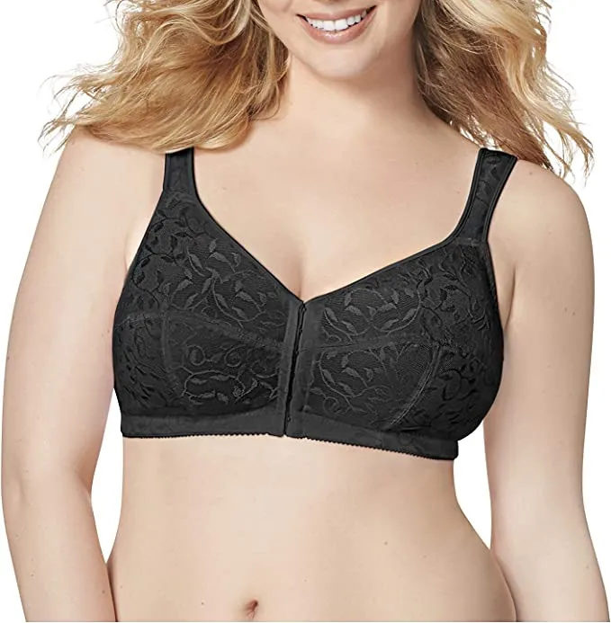 Just My Size Women's Easy On Front Close Wirefree Bra MJ1107