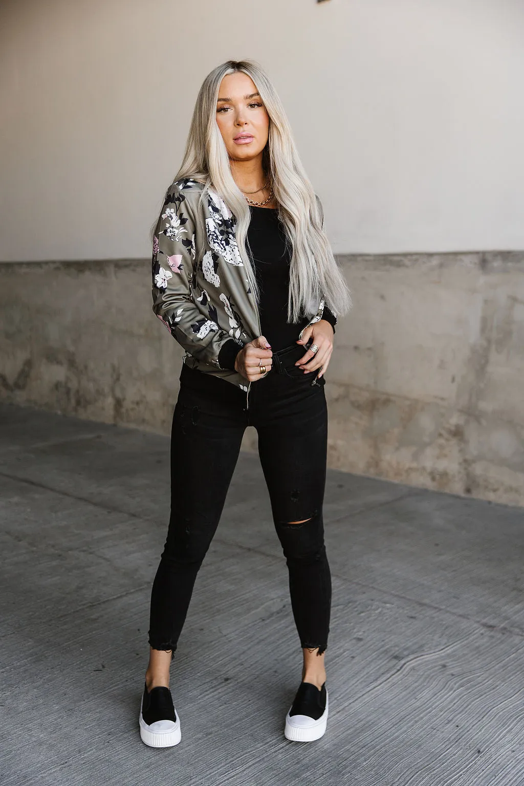 Kait Floral Bomber Jacket