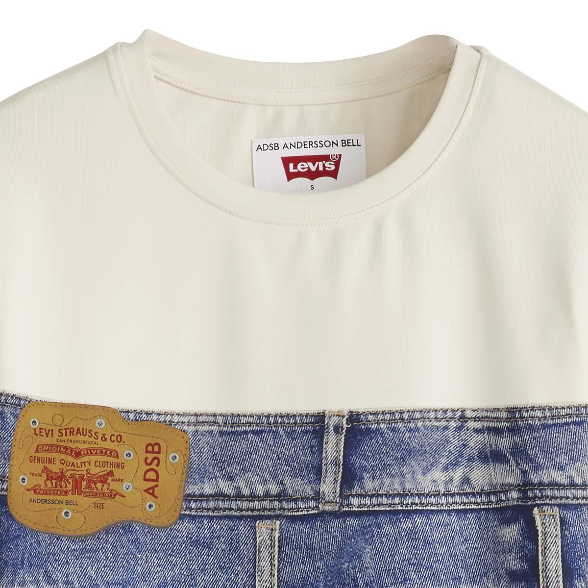   Levi's Second Skin Trompe L'eoil Denim Top 'Multi'