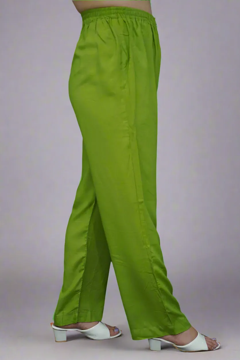 Light Green Rayon Kurti Pant