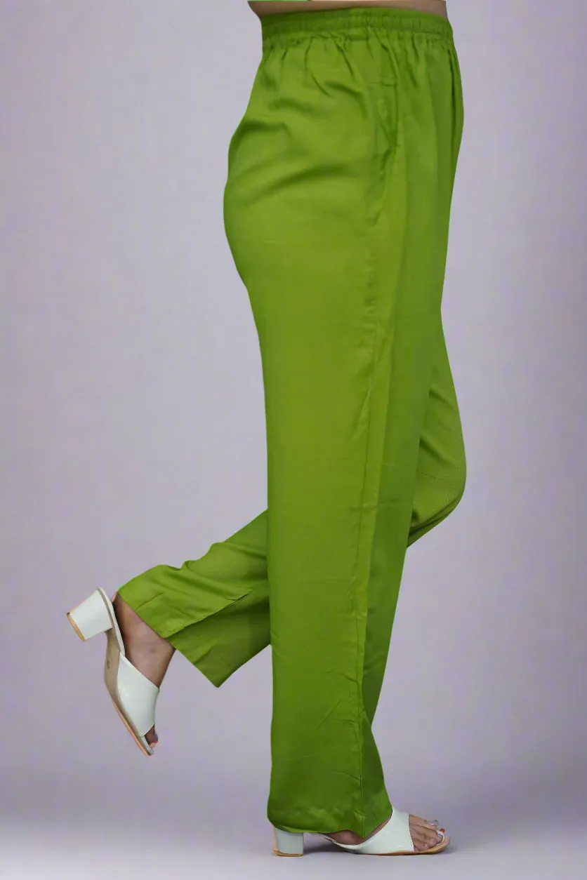 Light Green Rayon Kurti Pant