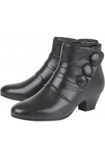 Lotus Prancer ladies boots in Black Leather