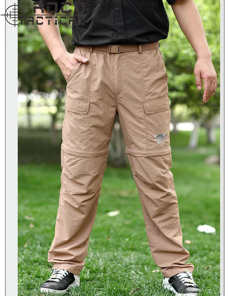 Mens Fast Dry Zip Off Hiking Pants