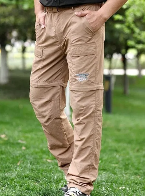 Mens Fast Dry Zip Off Hiking Pants