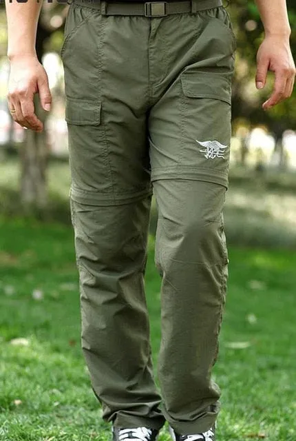 Mens Fast Dry Zip Off Hiking Pants