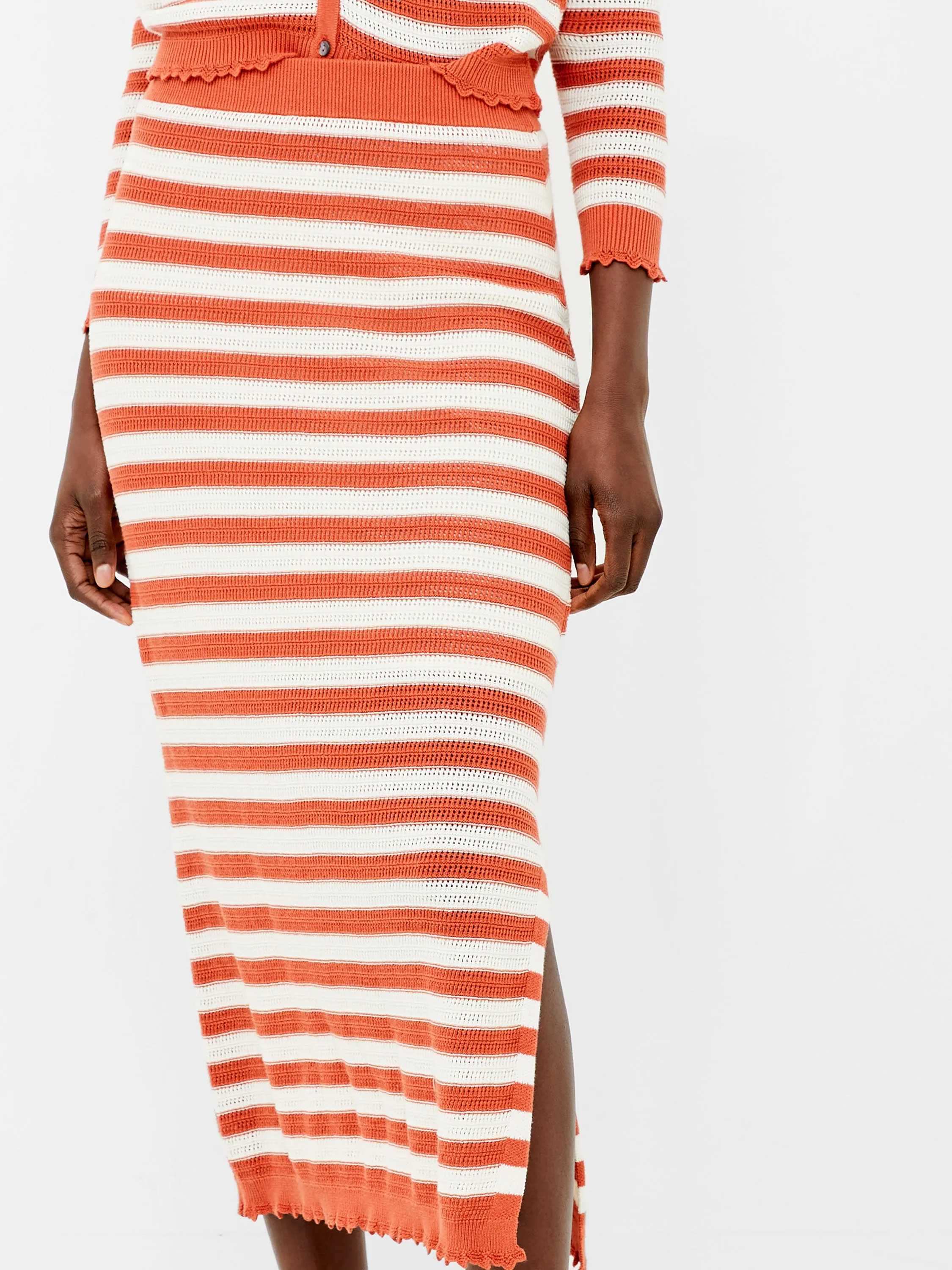 Nesta Stripe Midi Skirt