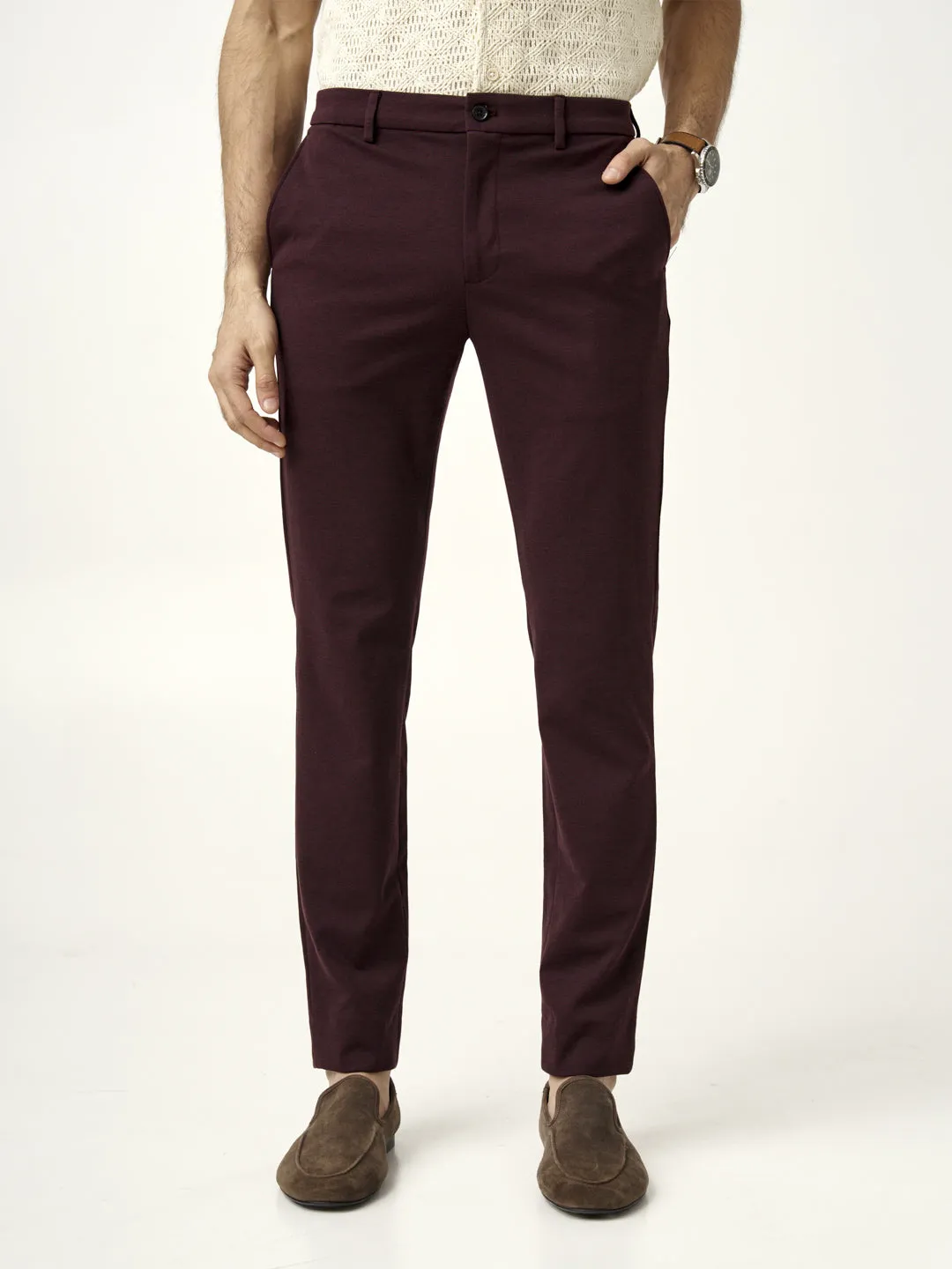 Plum Wine Power-Stretch Pants