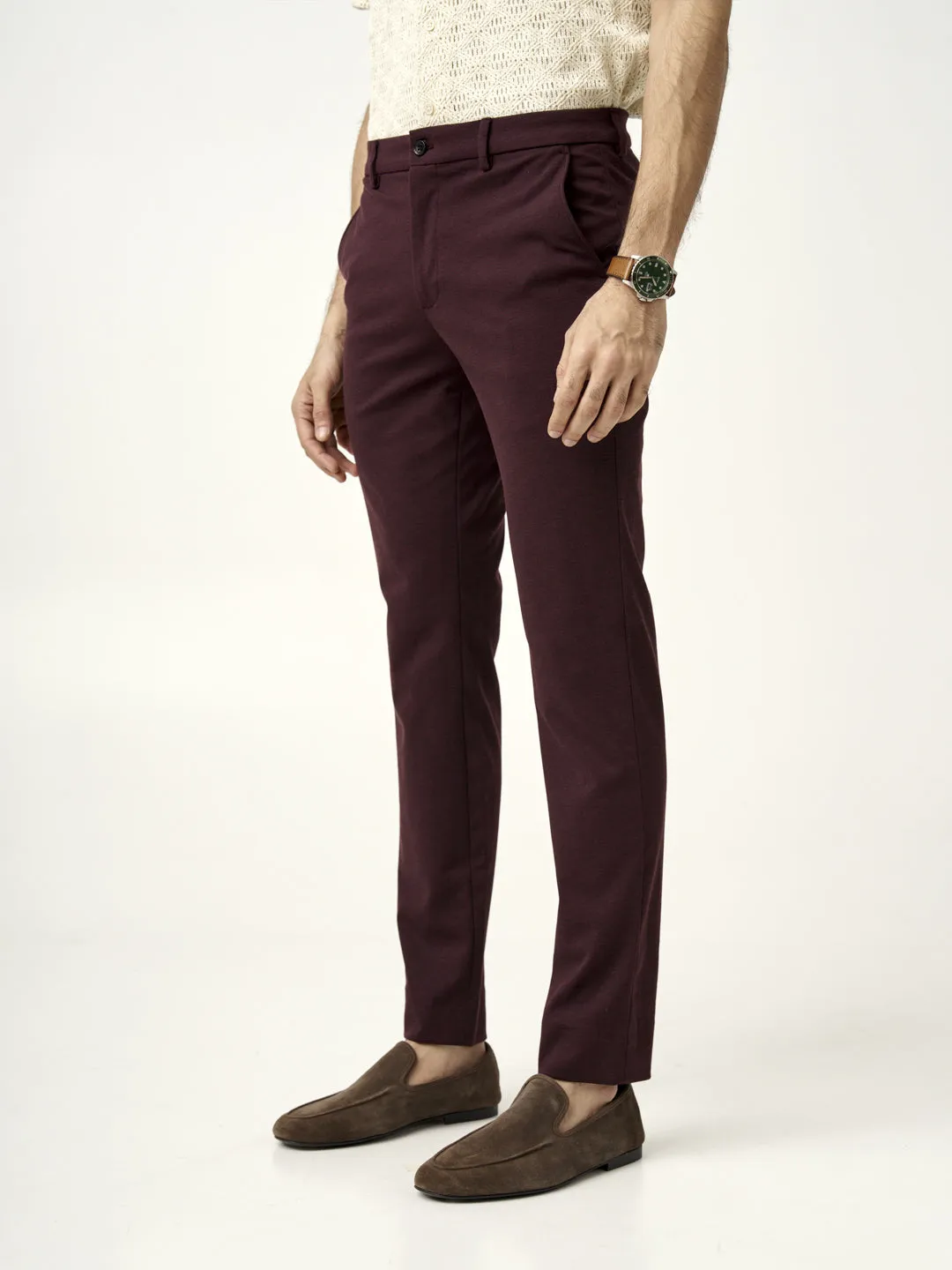 Plum Wine Power-Stretch Pants