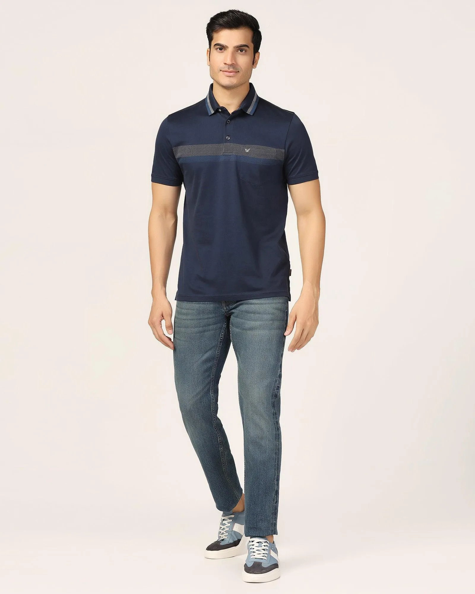 Polo Navy Stripe T-Shirt - Manny