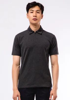 Polo Shirt With Zipper Details