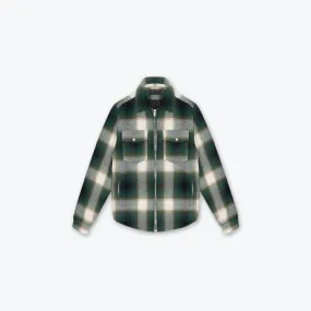 PREMIUM ZIPPER FLANNEL - GREEN