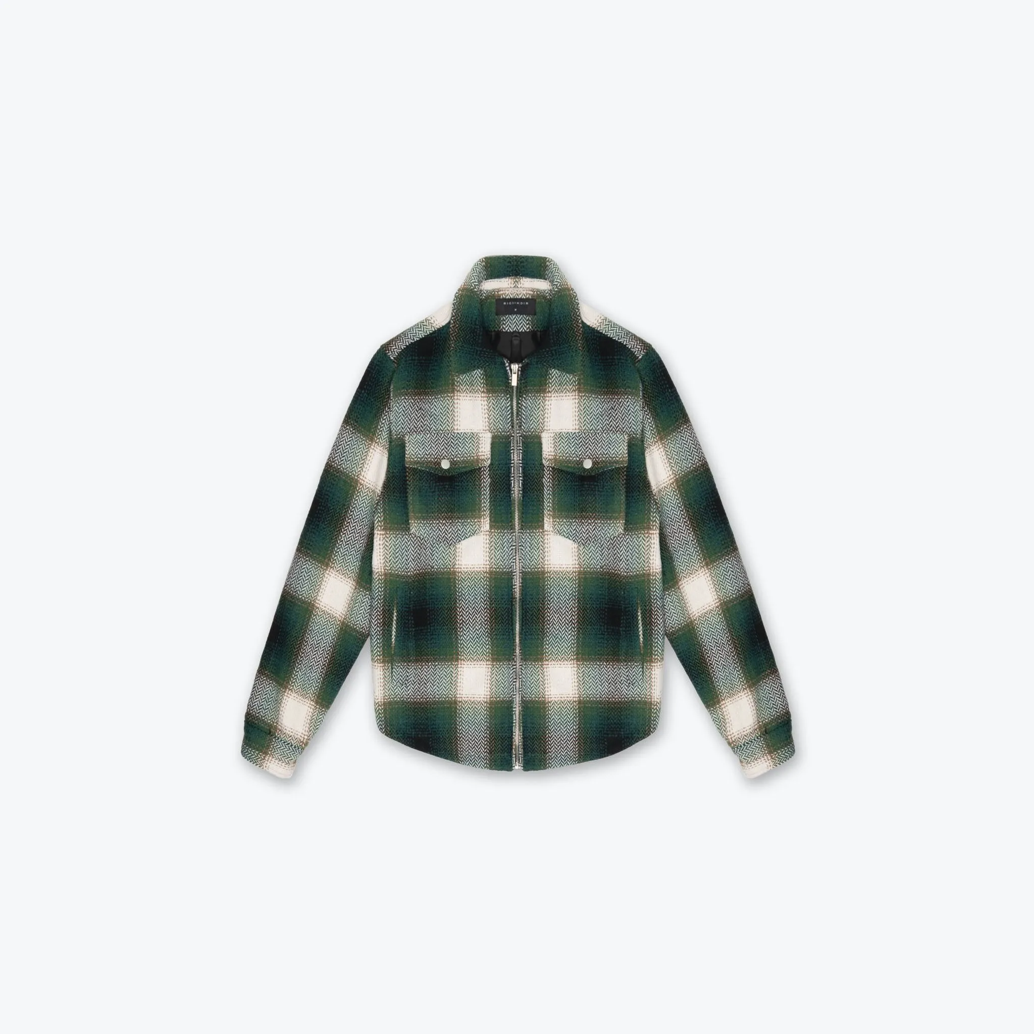 PREMIUM ZIPPER FLANNEL - GREEN