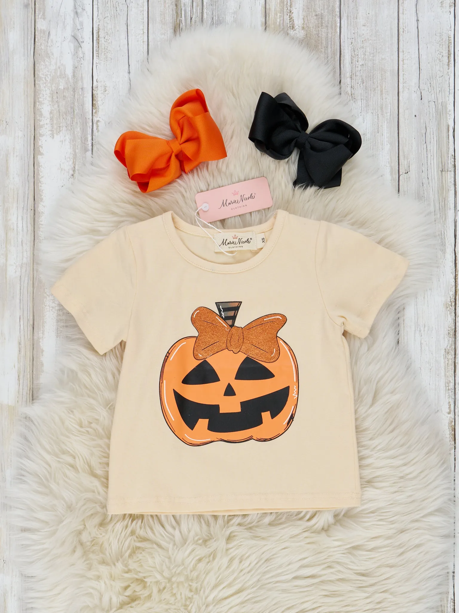 Pumpkin Sparkle Bell Bottom Outfit