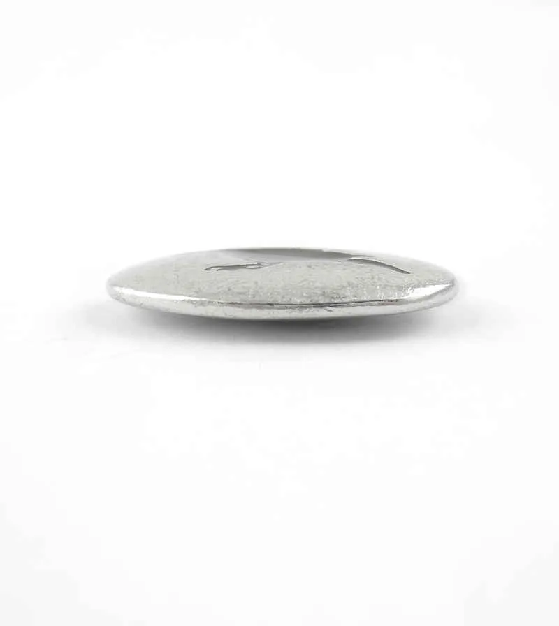 Raven or Crow Pocket Stone, Lead-Free Pewter