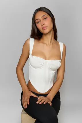 Ruched Cup Bustier Top