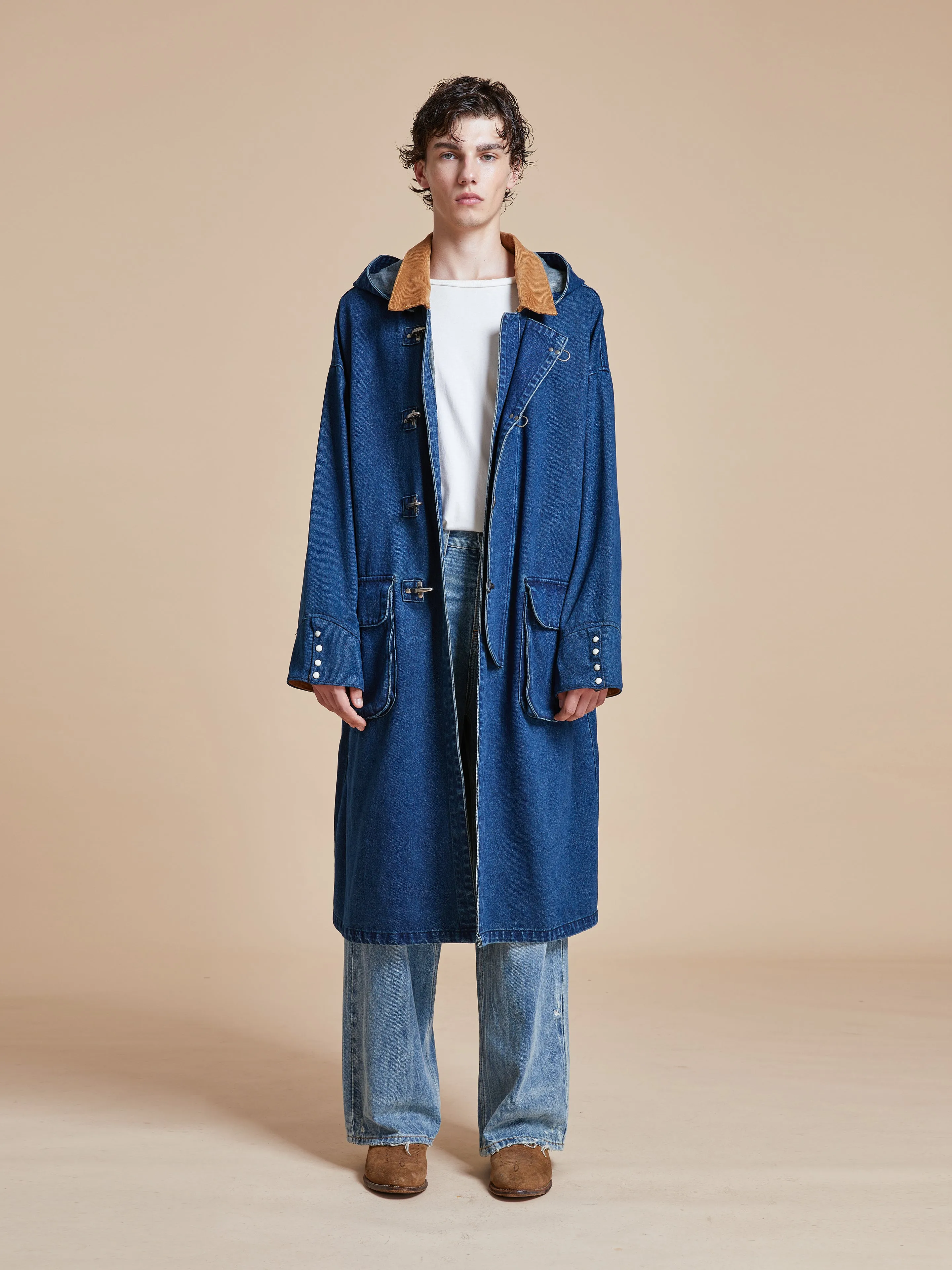 Sargasso Denim Buckle Coat