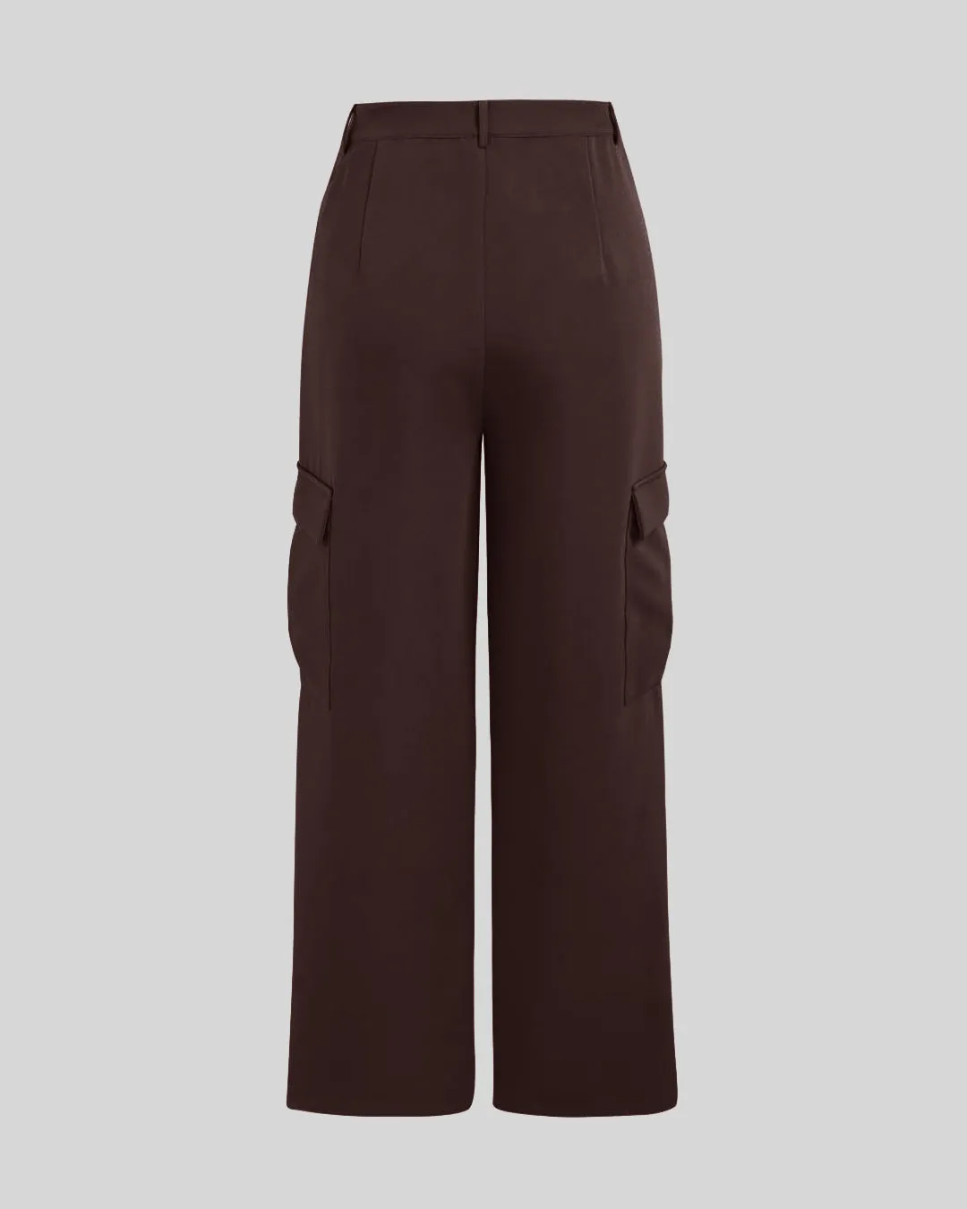 Set of Two: Corset Top With Multi-Pocket Trouser In Brown