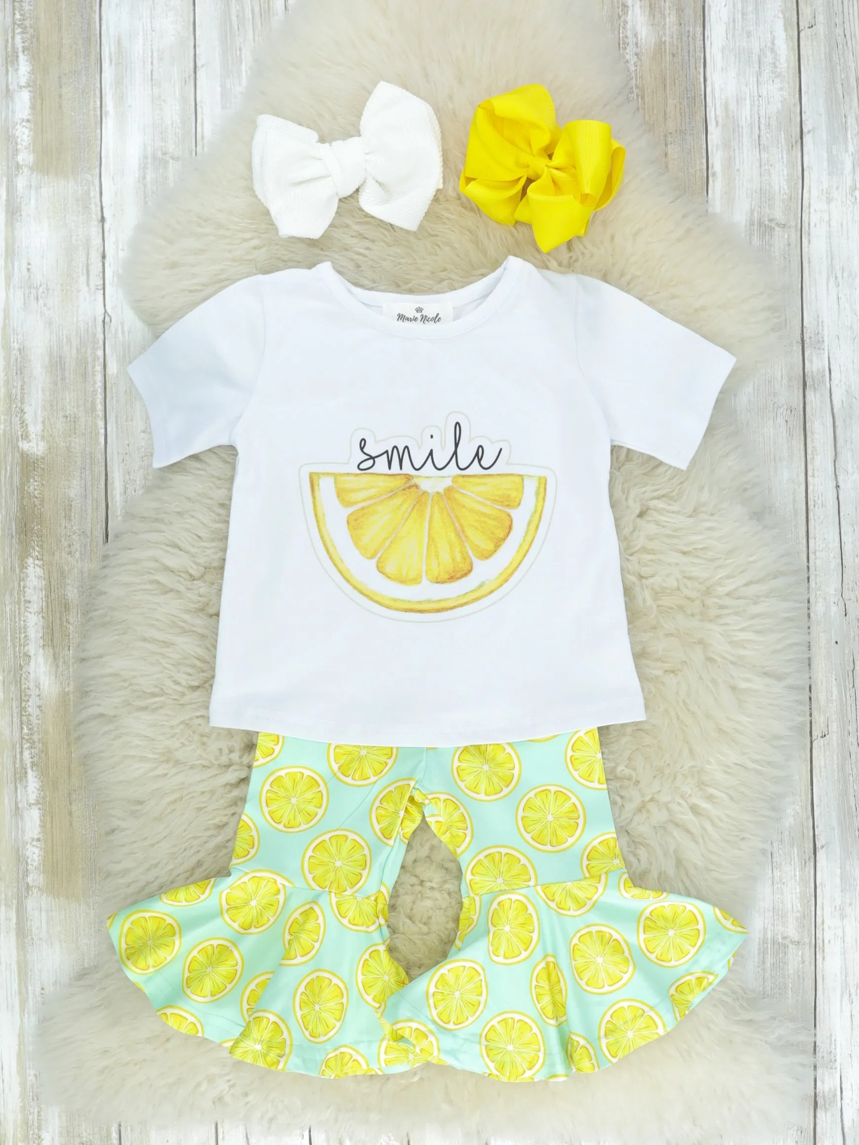 Smile Lemon Capris Bell Bottoms Outfit