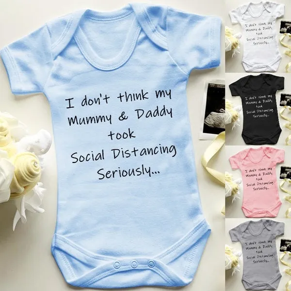 Social Distancing Baby Bodysuit