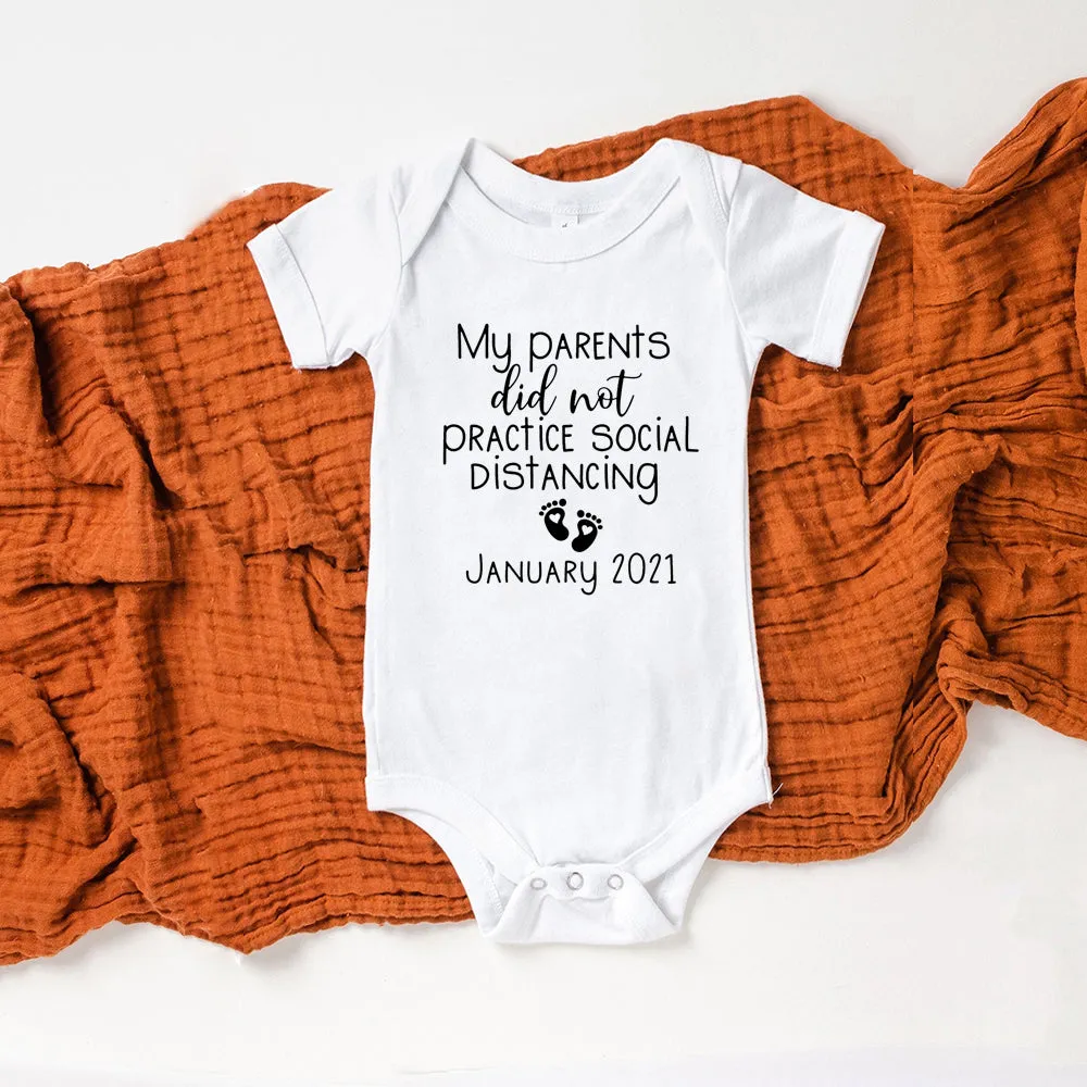 Social Distancing Baby Bodysuit