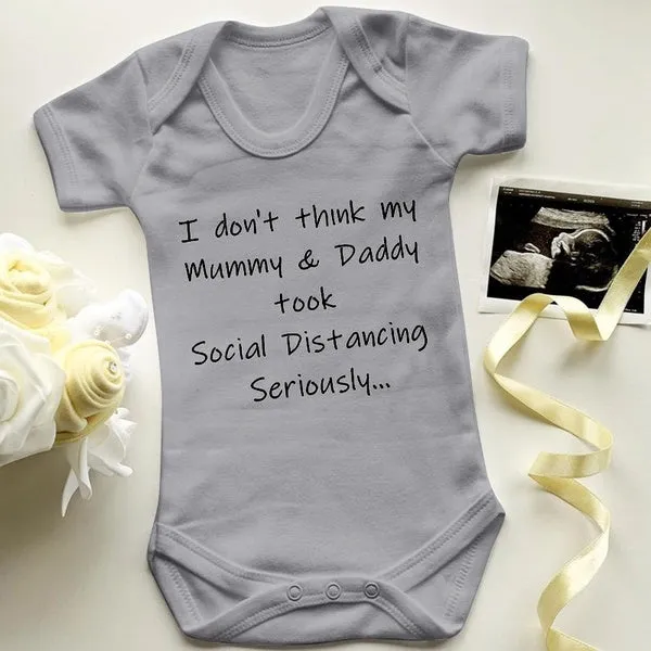 Social Distancing Baby Bodysuit