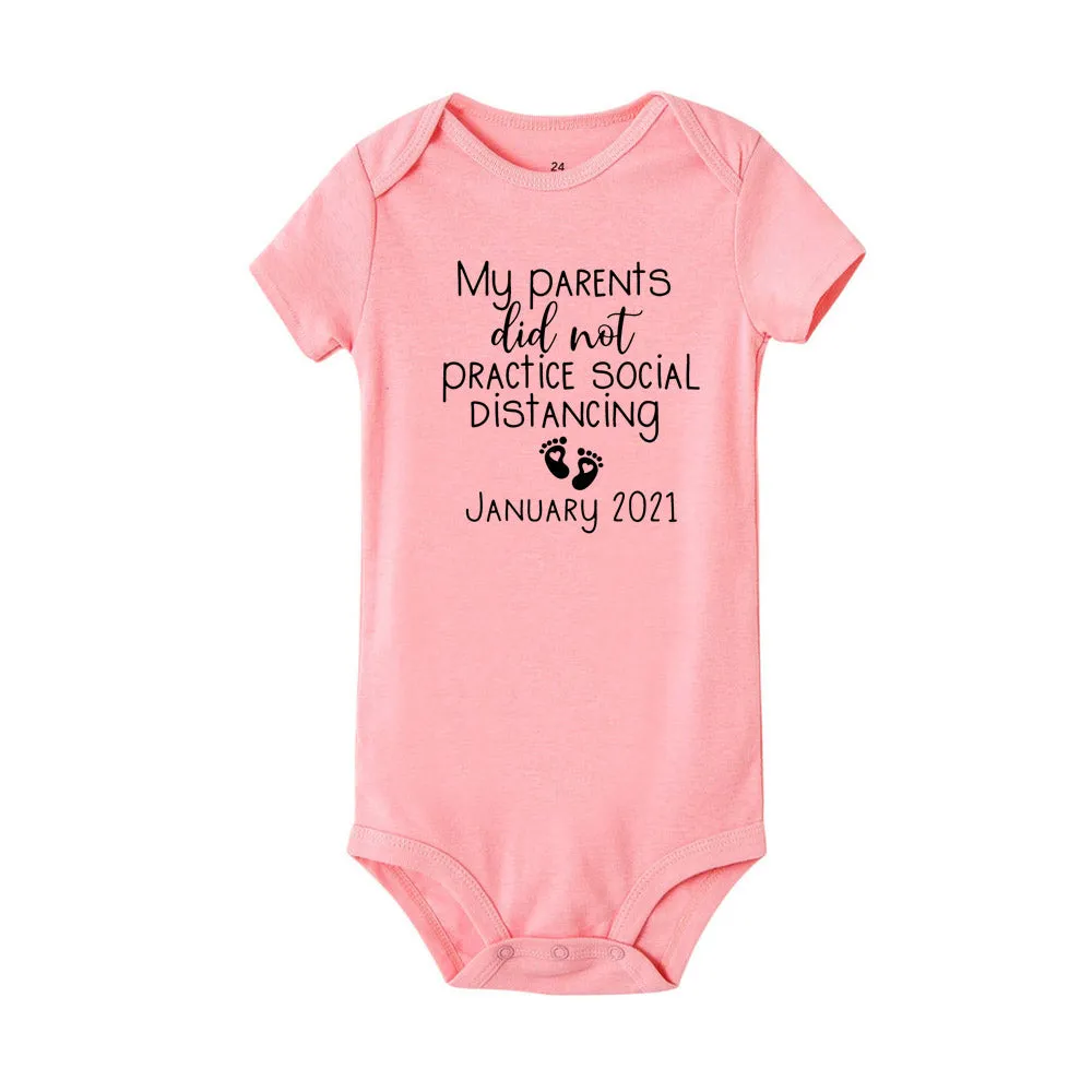 Social Distancing Baby Bodysuit