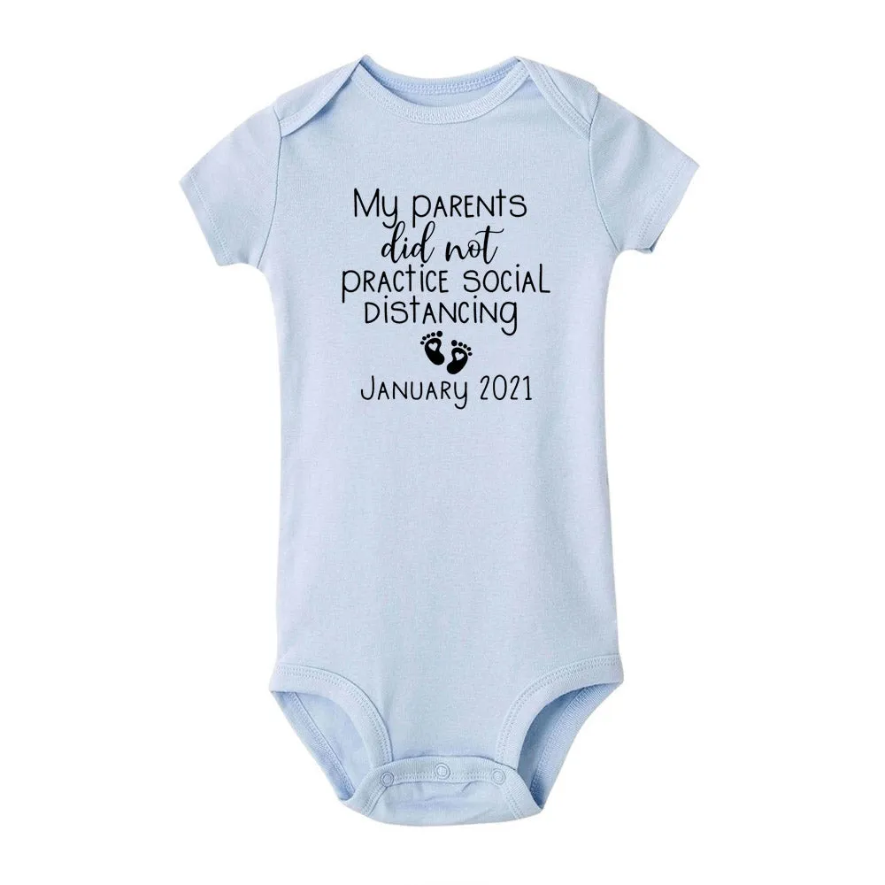 Social Distancing Baby Bodysuit