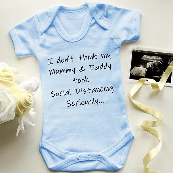 Social Distancing Baby Bodysuit