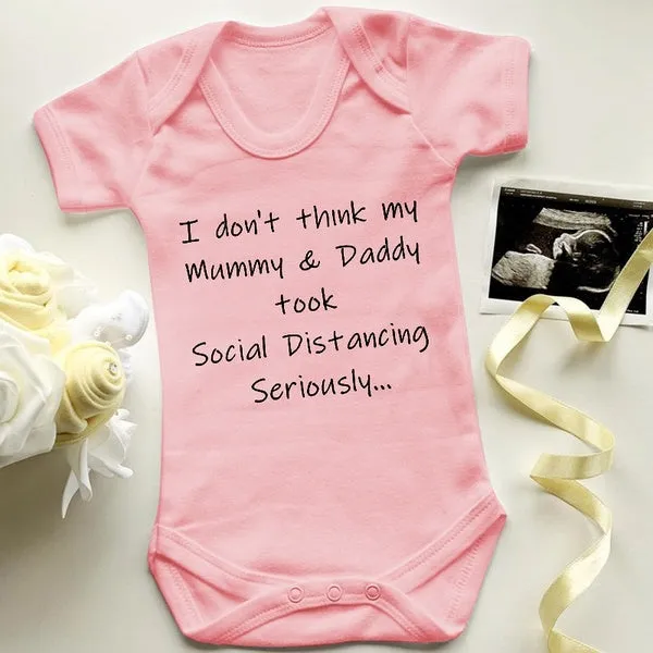 Social Distancing Baby Bodysuit