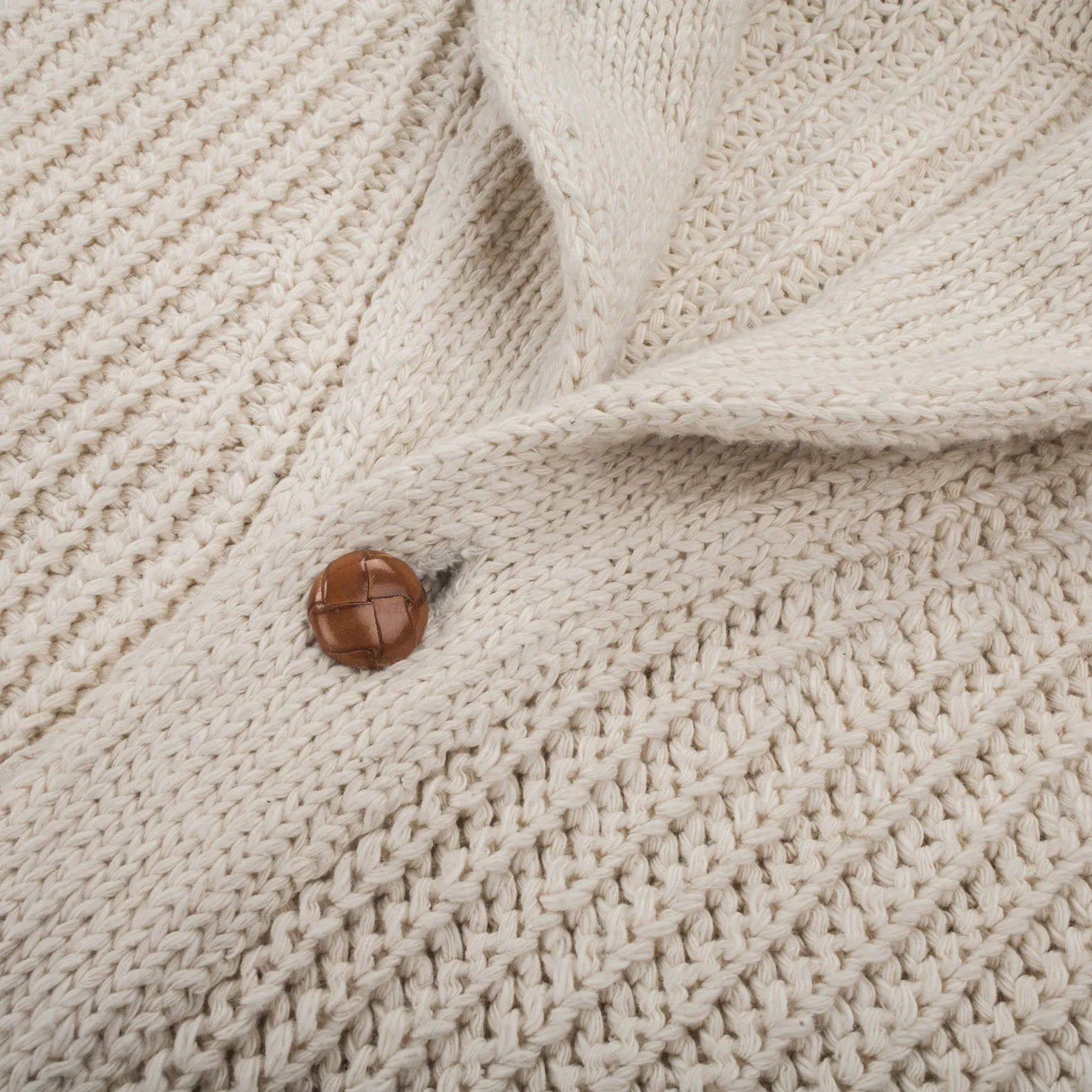 The Shawl Cardigan in Natural Cotton