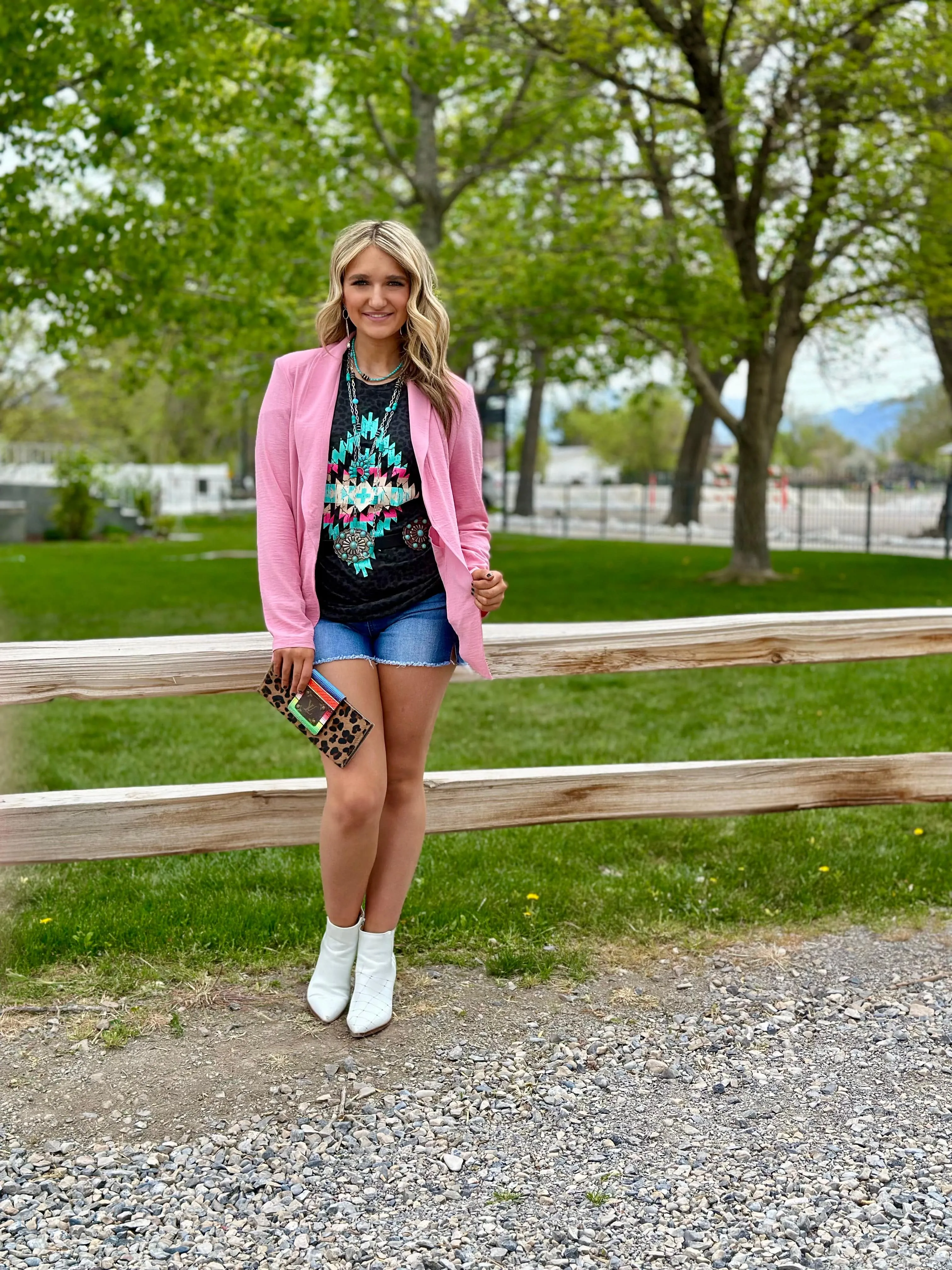 The Spring South of Pink Blazer